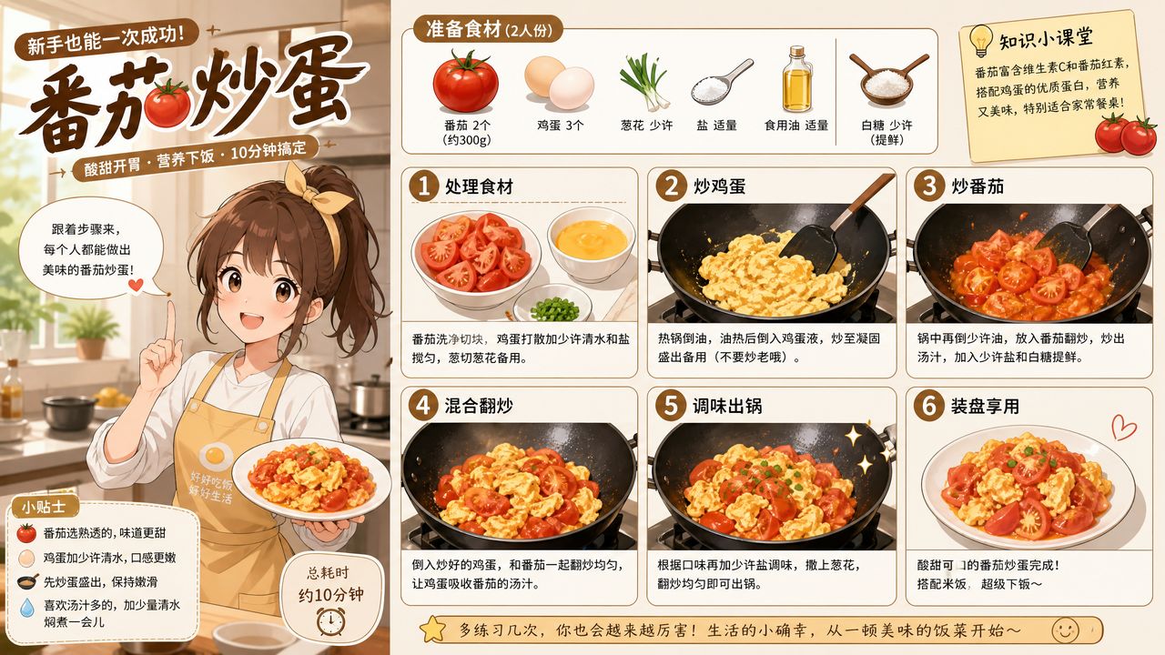 麻豆美食动漫教程·家常菜动漫演示